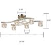 DANSEER Luminaria moderna de cristal para techo con cubo_3
