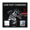 DARKBEAM COB Faro delantero recargable por USB con luz_5