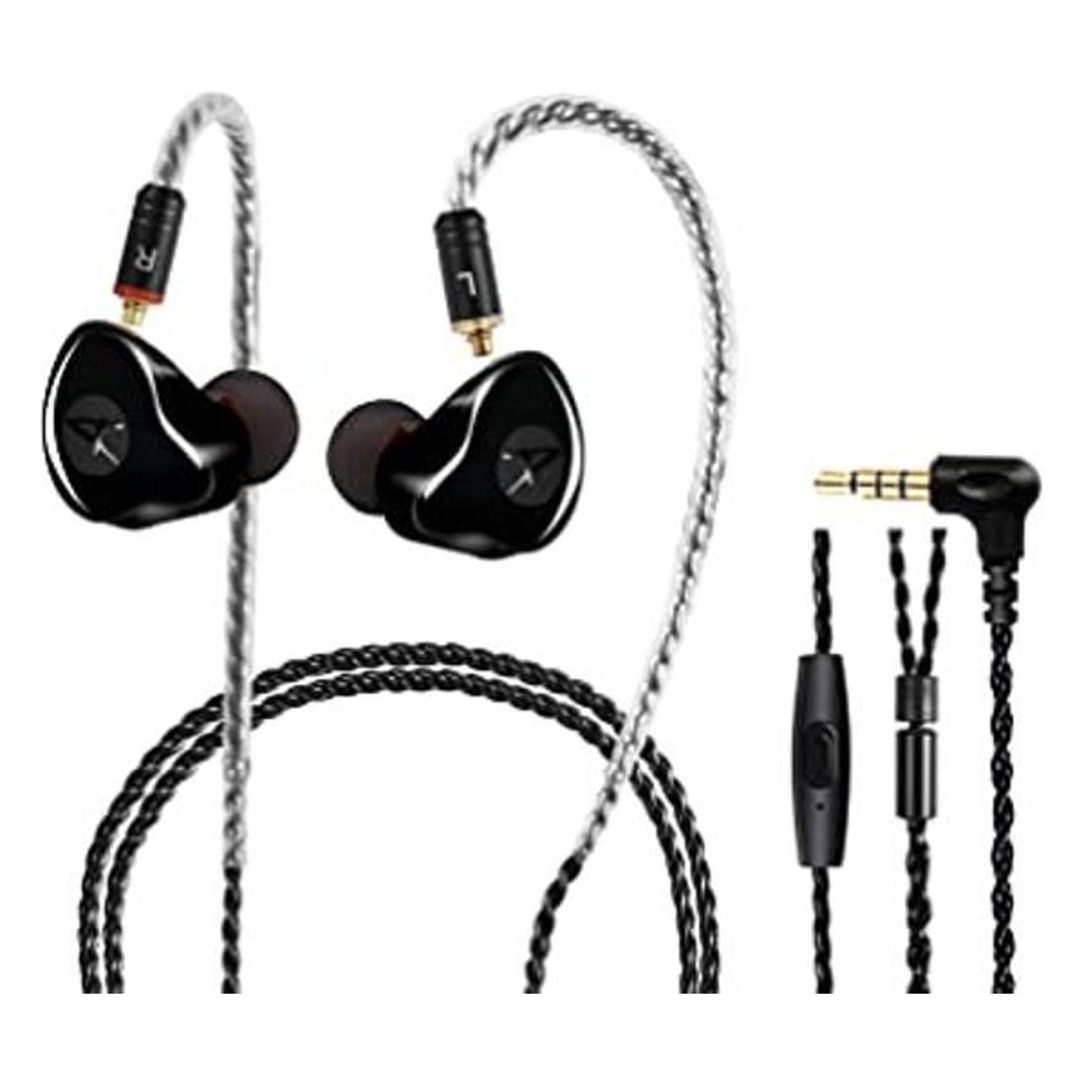 DCMEKA Monitor de oído auriculares híbridos dinámicos