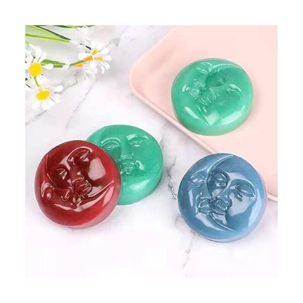 DDlife 4 moldes de jabón de silicona para cara de sol y