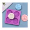 DDlife 4 moldes de jabón de silicona para cara de sol y