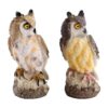 DEAYOU Paquete de 2 estatuas de búho con cuernos falsos