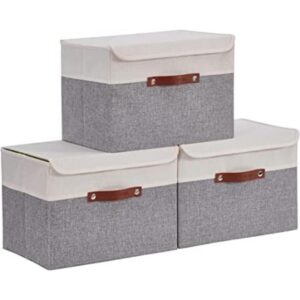 DECOMOMO Cubos plegables de almacenamiento con tapas_1