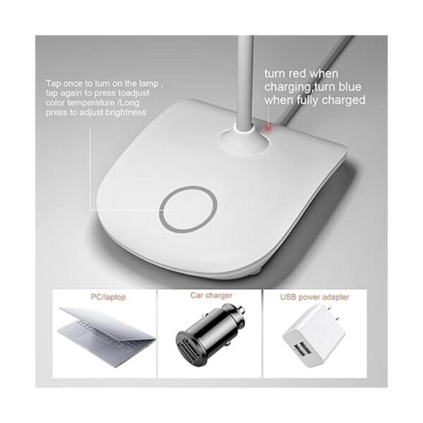 DEEPLITE Lámpara de escritorio con pilas luz LED de_4