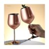 DEAYOU Paquete de 2 vasos de vino de acero inoxidable