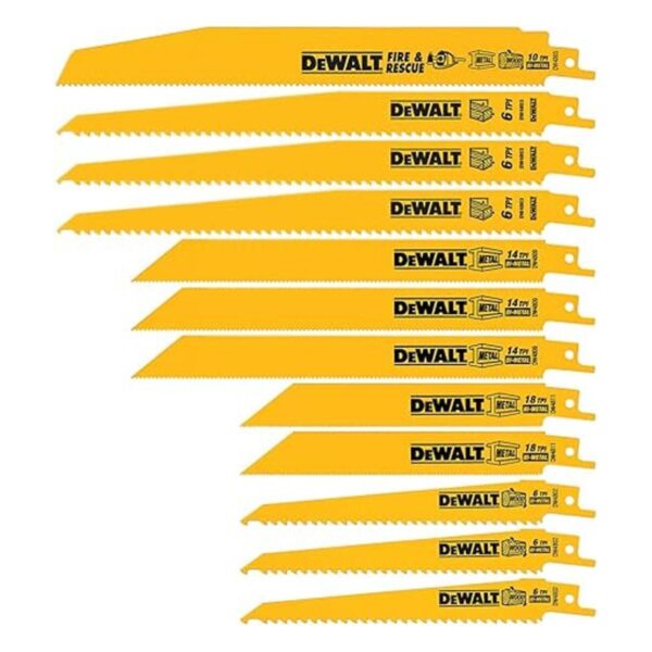 DEWALT Hojas de sierra recíproca juego bimetálico con_1