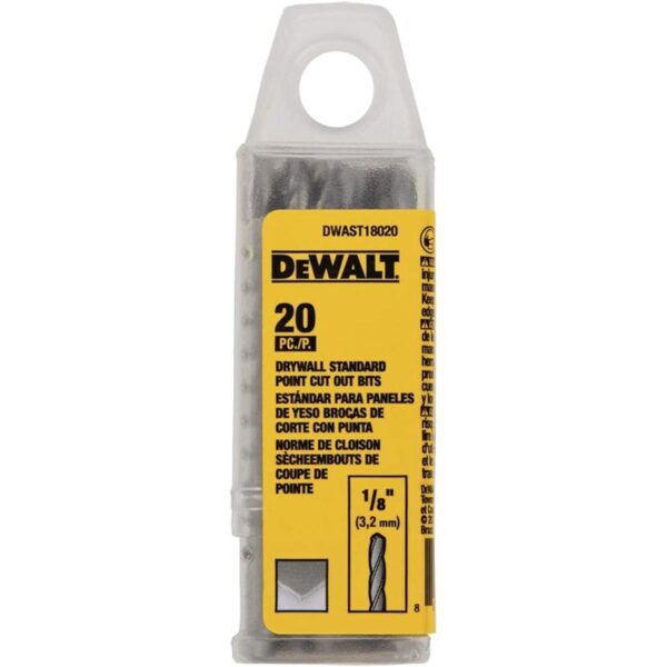 DEWALT DWAST18020 DRYWALL Lote de 20 brocas de corte_1