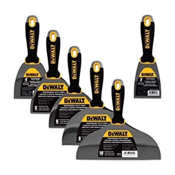 DEWALT DELUXE Juego de cuchillos de masilla de acero
