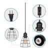 DEWENWILS Paquete de 2 luces colgantes enchufables luces_2