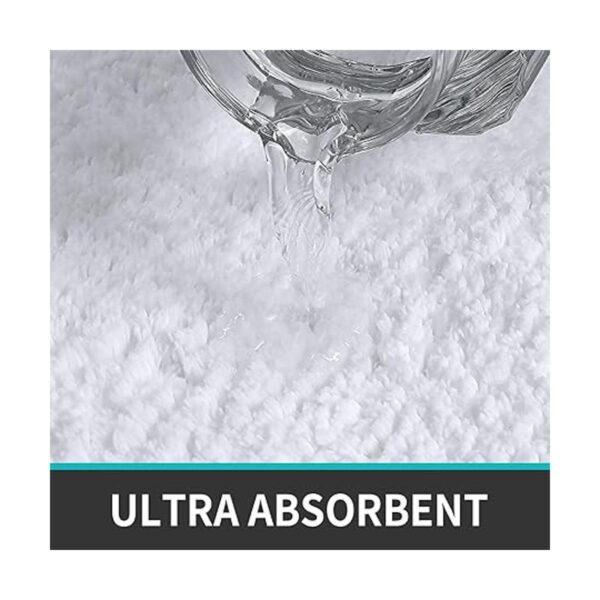 DEXI Alfombra de baño extra suave y absorbente lavable_3