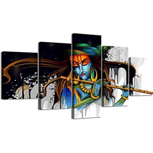 DJSYLIFE Krishna Pintura india para decoración de pared_1