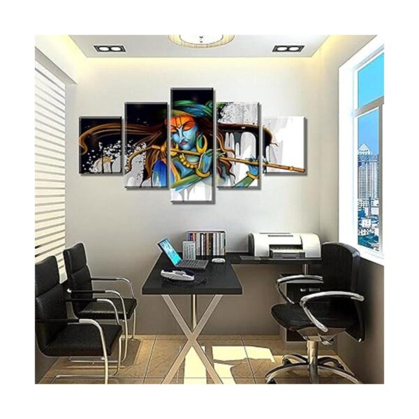 DJSYLIFE Krishna Pintura india para decoración de pared_4