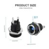 DIYhz Conector hembra de 2 pines de 0.217 x 0.083 in 20_2