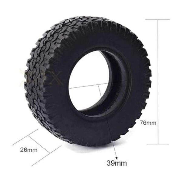 DJX 4 neumáticos de goma suave de 155 pulgadas para RC_4