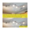 DLLT Accesorios de iluminación de pista de 6 luces brazo