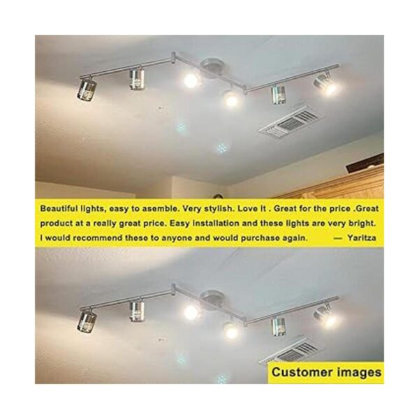 DLLT Accesorios de iluminación de pista de 6 luces brazo
