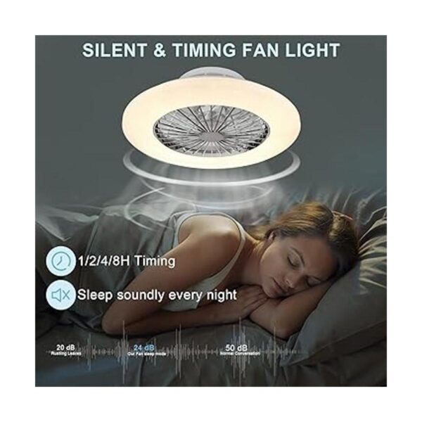 DLLT Ventilador de techo con luces LED ventilador de_6