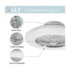 DLLT Ventilador de techo con luces LED ventilador de_5