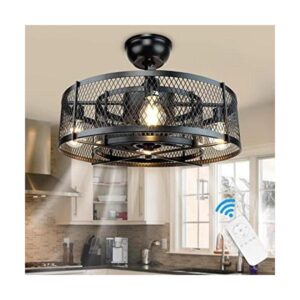 DLLT Ventilador de techo enjaulado de 20 pulgadas con_1