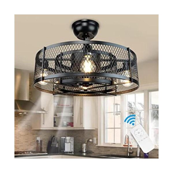 DLLT Ventilador de techo enjaulado de 20 pulgadas con_1