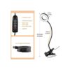 DLLT Luz de clip regulable 48 luces LED USB para lectura_4