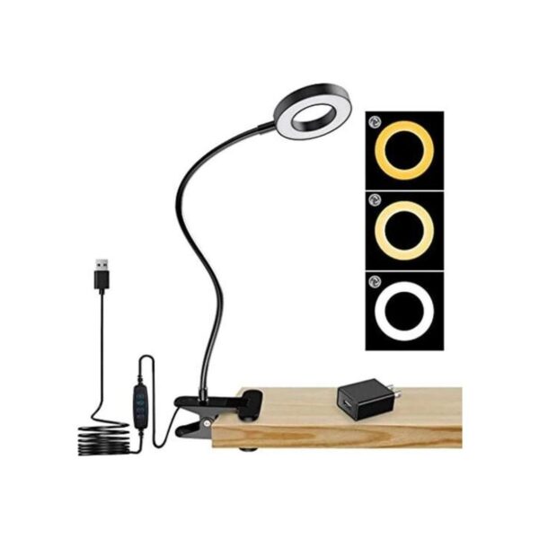 DLLT Luz de clip regulable 48 luces LED USB para lectura_1