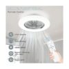 DLLT Ventilador de techo con luces LED ventilador de_3