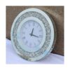 DMDFIRST Reloj de espejo redondo plateado brillante