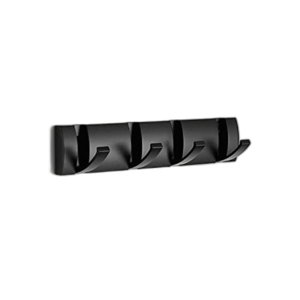 DMYMAT Perchero de pared con 4 ganchos gancho plegable