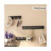 DMYMAT Perchero de pared con 4 ganchos gancho plegable