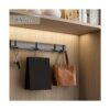 DMYMAT Perchero de pared con 4 ganchos gancho plegable