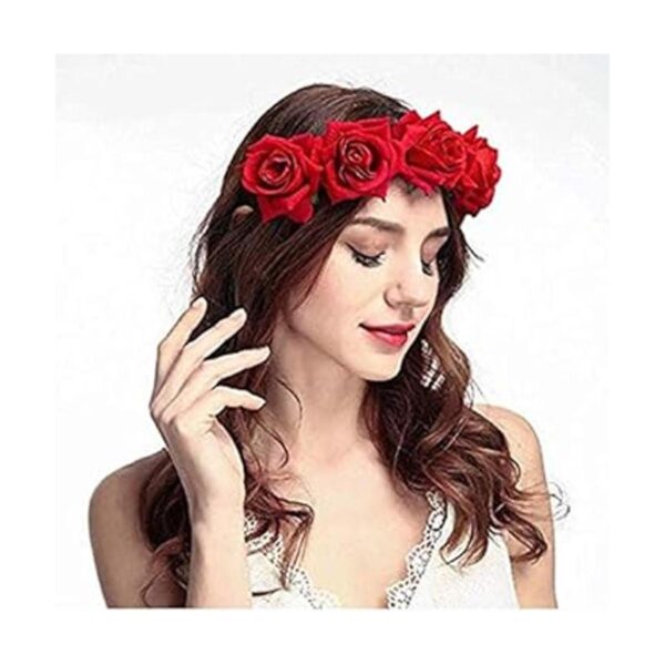 DNHCLL Corona de flores de rosas coronas de flores falsas_3