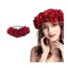 DNHCLL Corona de flores de rosas coronas de flores falsas_4