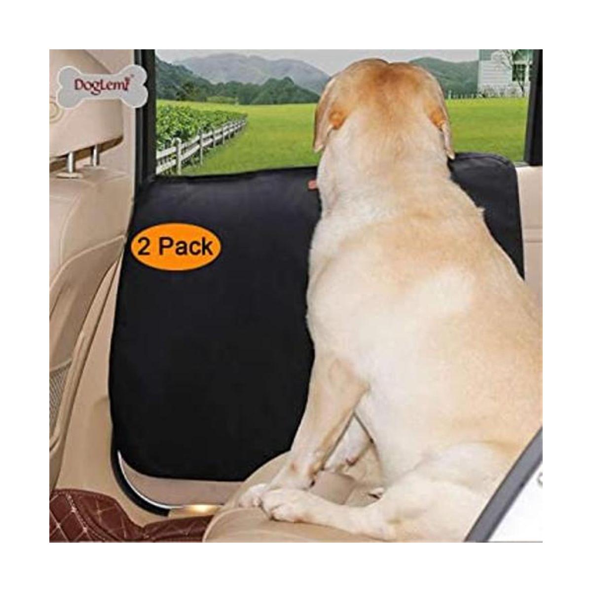 DOGLEMI 2 fundas de puerta de coche para perros protector