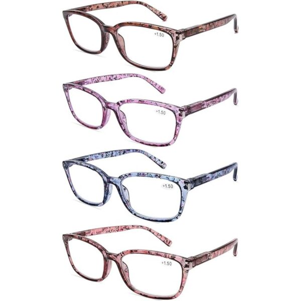 DOOViC Paquete de 4 lentes de lectura para computadora con_1