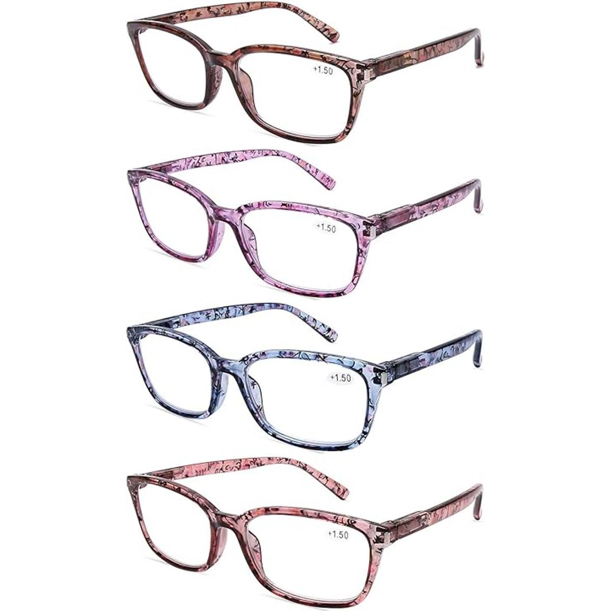 DOOViC Paquete de 4 lentes de lectura para computadora con