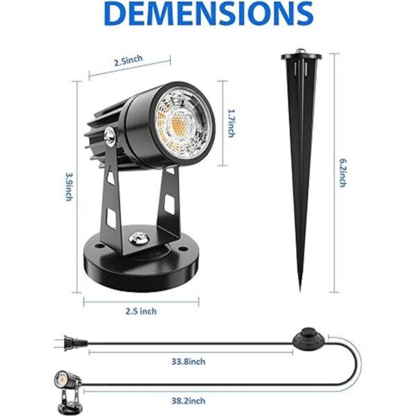 DOREIO Luces LED de punto para interiores lámpara de 3 W_3