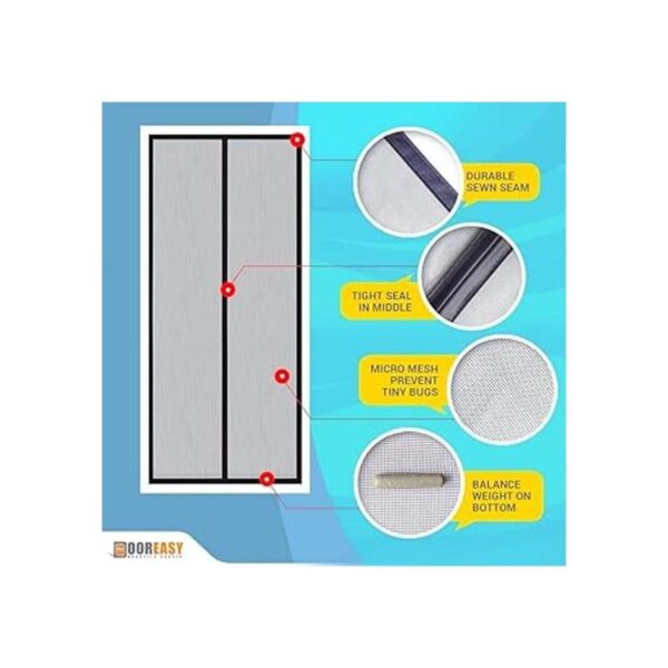 DOOREASY Tamaño de puerta magnética de 38 x 83 pulgadas