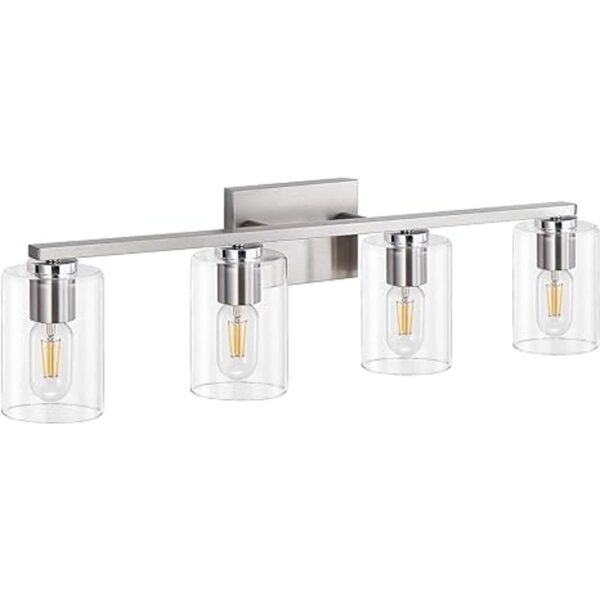 DRNANLIT Lámpara de baño de 4 luces níquel cepillado_2