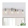 DRNANLIT Lámpara de baño de 4 luces níquel cepillado_1
