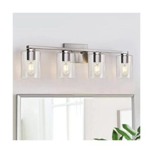 DRNANLIT Lámpara de baño de 4 luces níquel cepillado_1