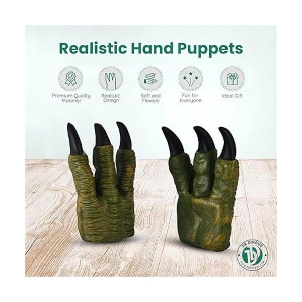 DR DINGUS Marionetas de mano garras de dinosaurio 1_2