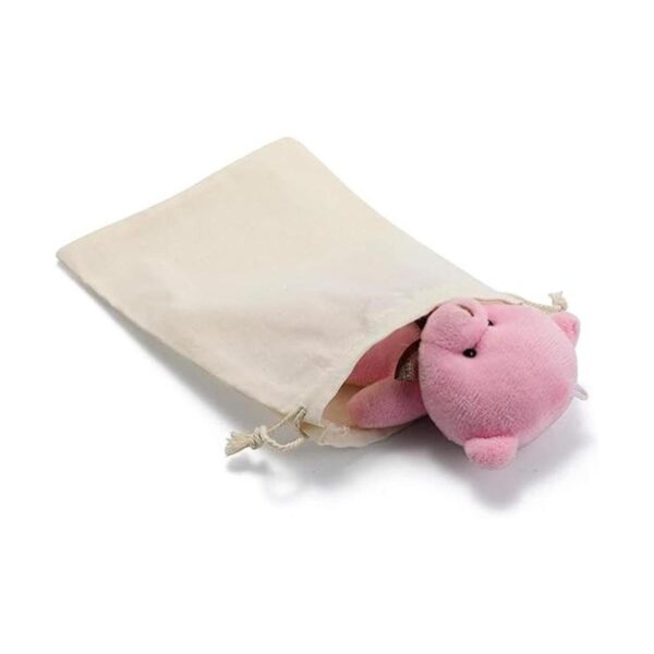 DRQ Bolsas de algodón con cordón bolsas de muselina_4