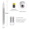 DRomance Velas LED cónicas sin llama que funcionan con_2