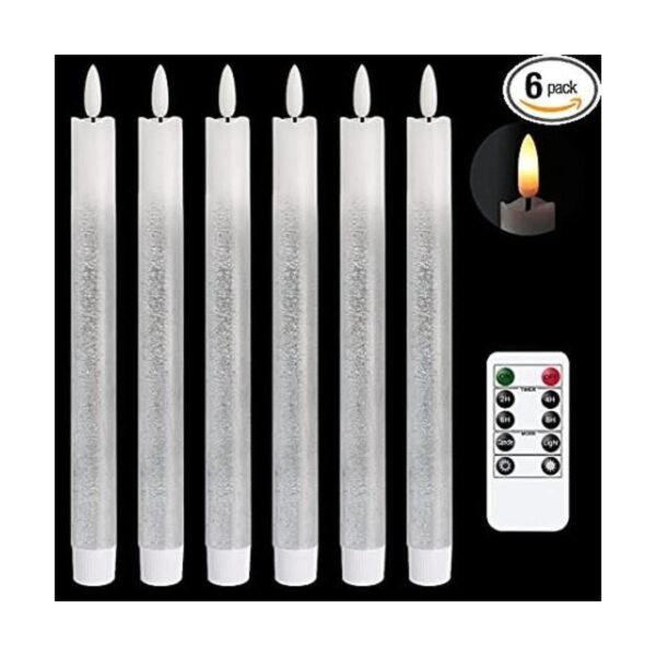 DRomance Velas LED cónicas sin llama que funcionan con_1