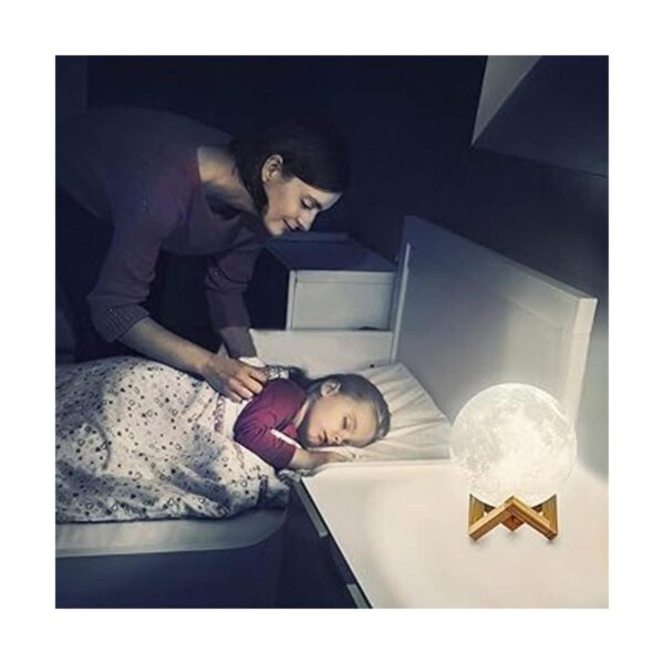 DTOETKD Lámpara de luna 3D 16 colores luz de luna con_4
