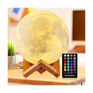 DTOETKD Lámpara de luna 3D 16 colores luz de luna con_1