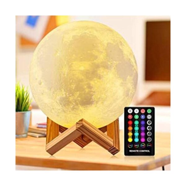 DTOETKD Lámpara de luna 3D 16 colores luz de luna con_1