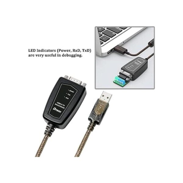DTECH USB a RS485 adaptador RS422 Cable puerto serie con_2