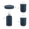 DUFU Juego de accesorios de baño azul de 4 piezas juego